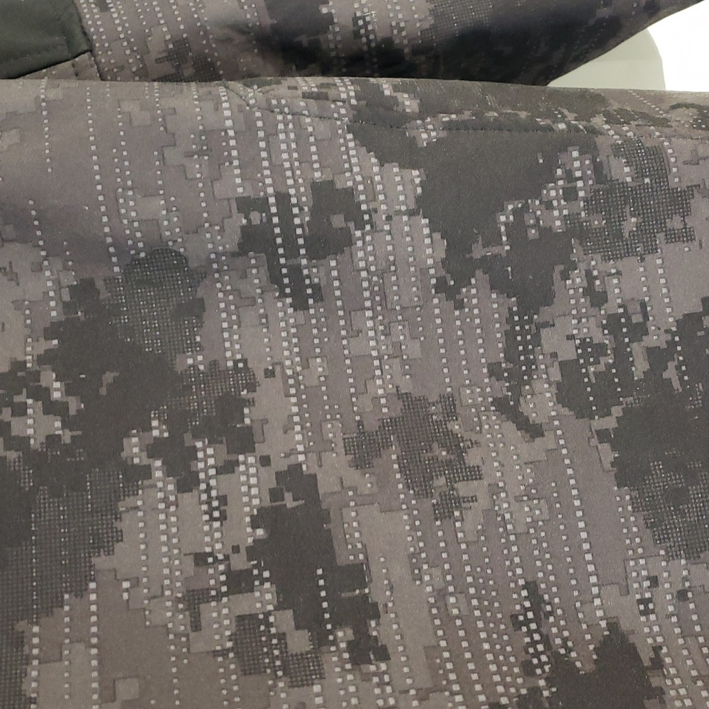 Children's Black and Gray Camo Jacket with Neon Accents - Picture 6 of 10